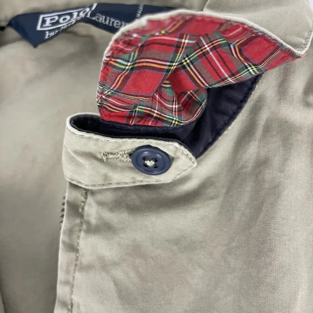 Vintage Polo Ralph Lauren Golf Harrington Men's Jacket Beige Large